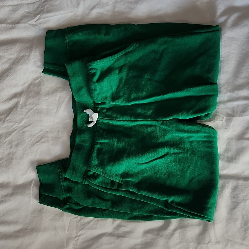 Hanna Andersson green joggers 120 6/7